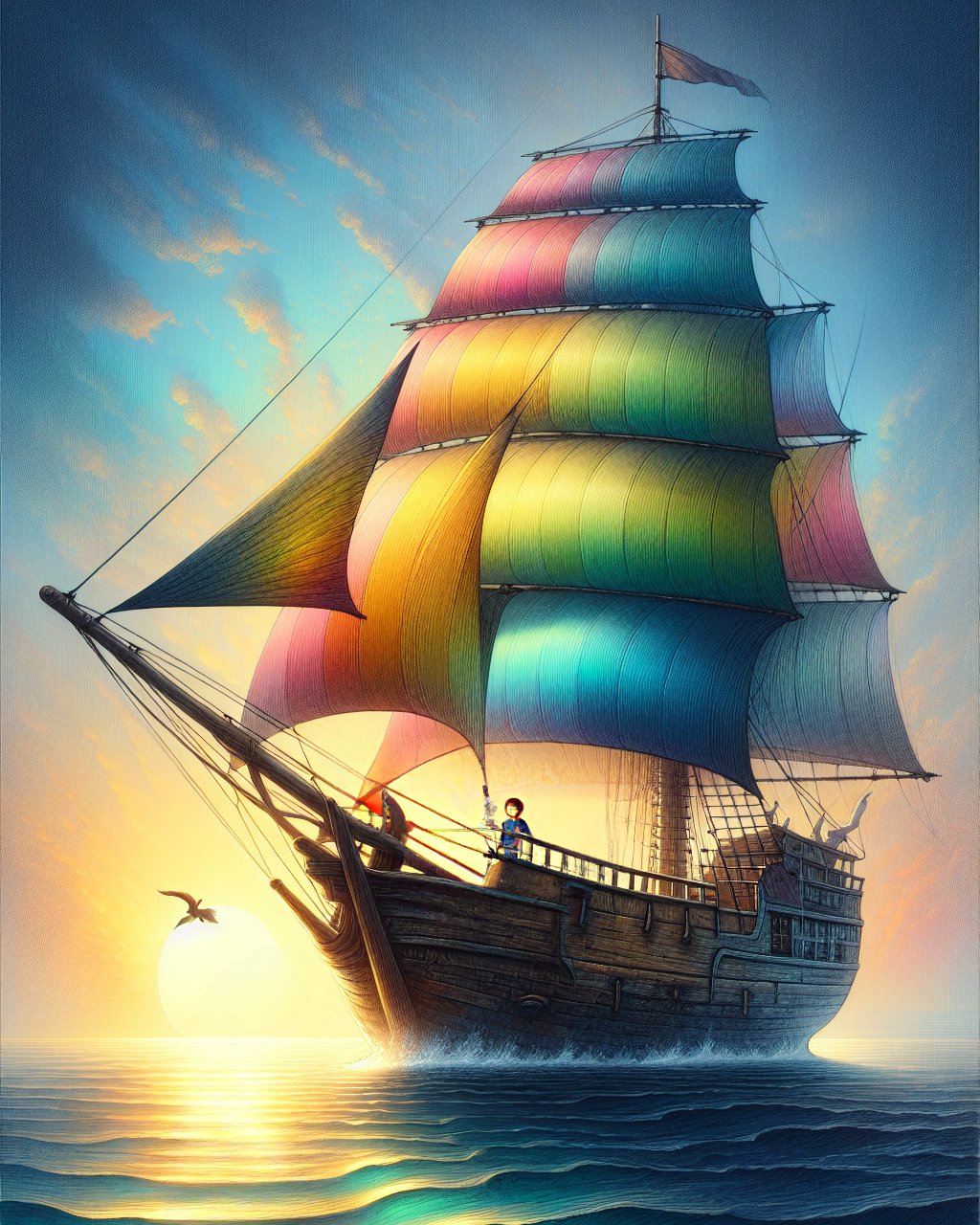 Die Reise auf dem Regenbogenschiff