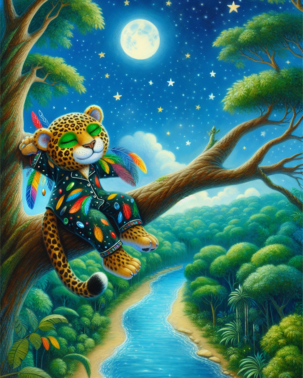 Der Jaguar im Pyjama