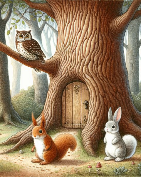 Die Tür im alten Baum