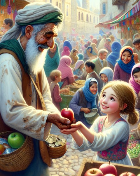 Illustration für Gute-Nacht-Geschichte: Das Geheimnis der alten Münze