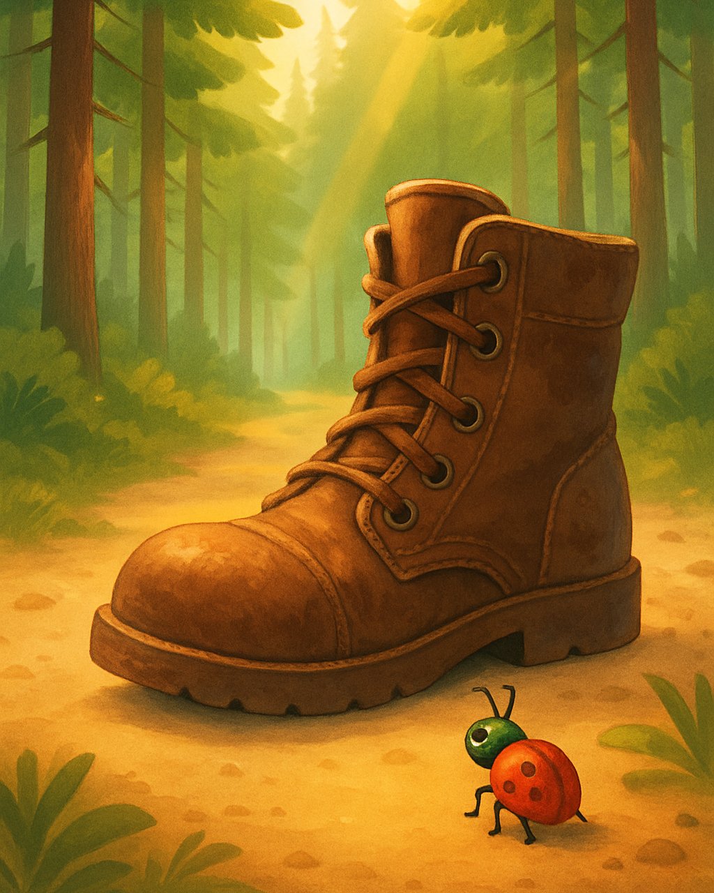 Das Abenteuer des wandernden Stiefels