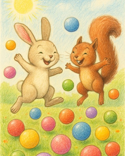 Illustration für Gute-Nacht-Geschichte: Das träumende Häschen