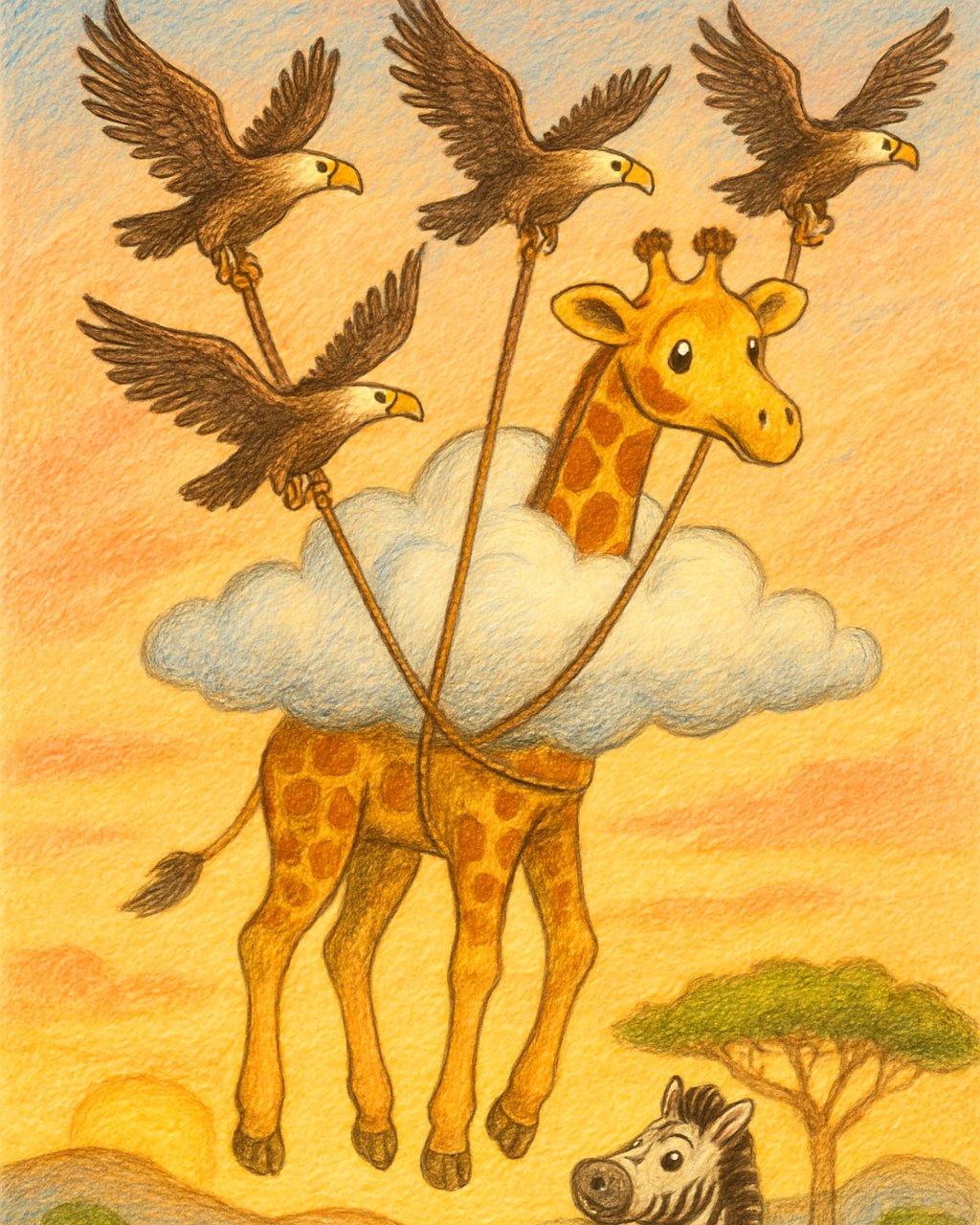 Die fliegende Giraffe