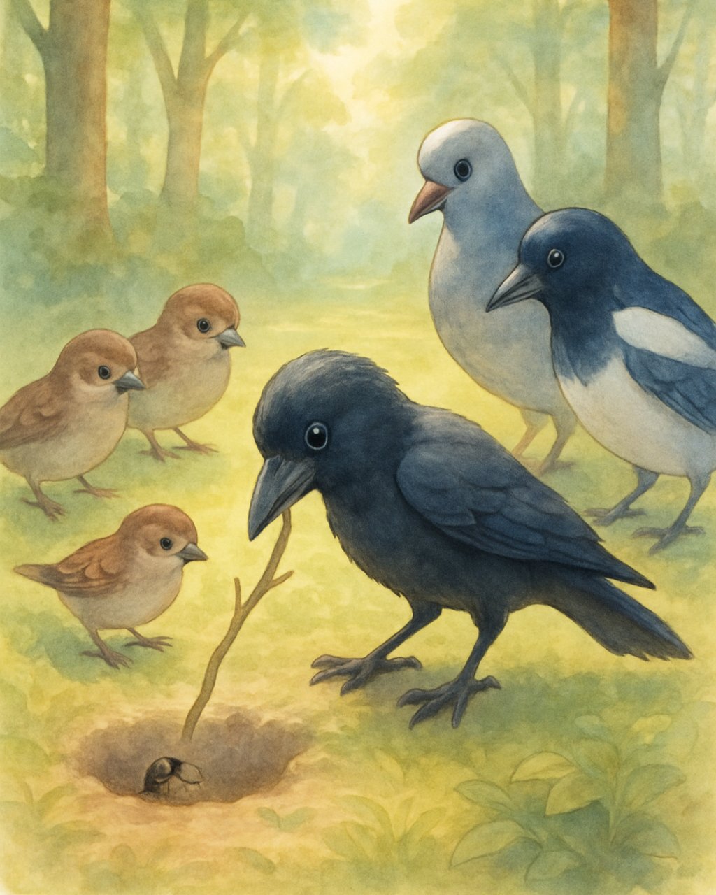 Bild: Kira, die kluge Krähe