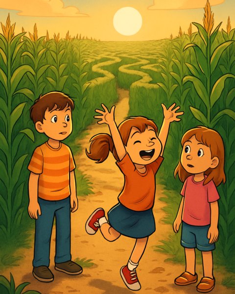 Das Abenteuer im Maislabyrinth