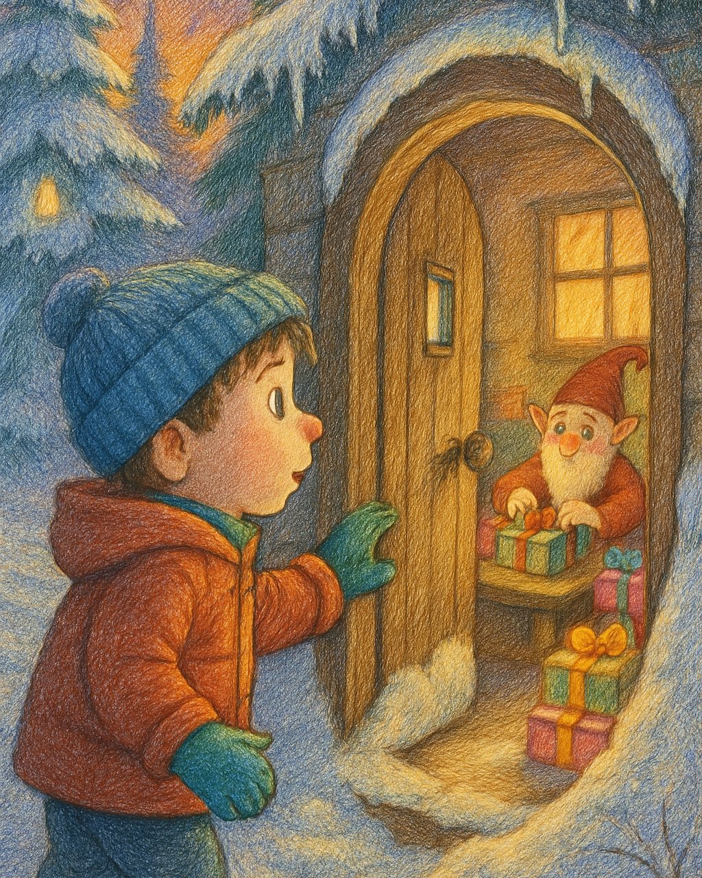 Die Wichtelwerkstatt im Schnee