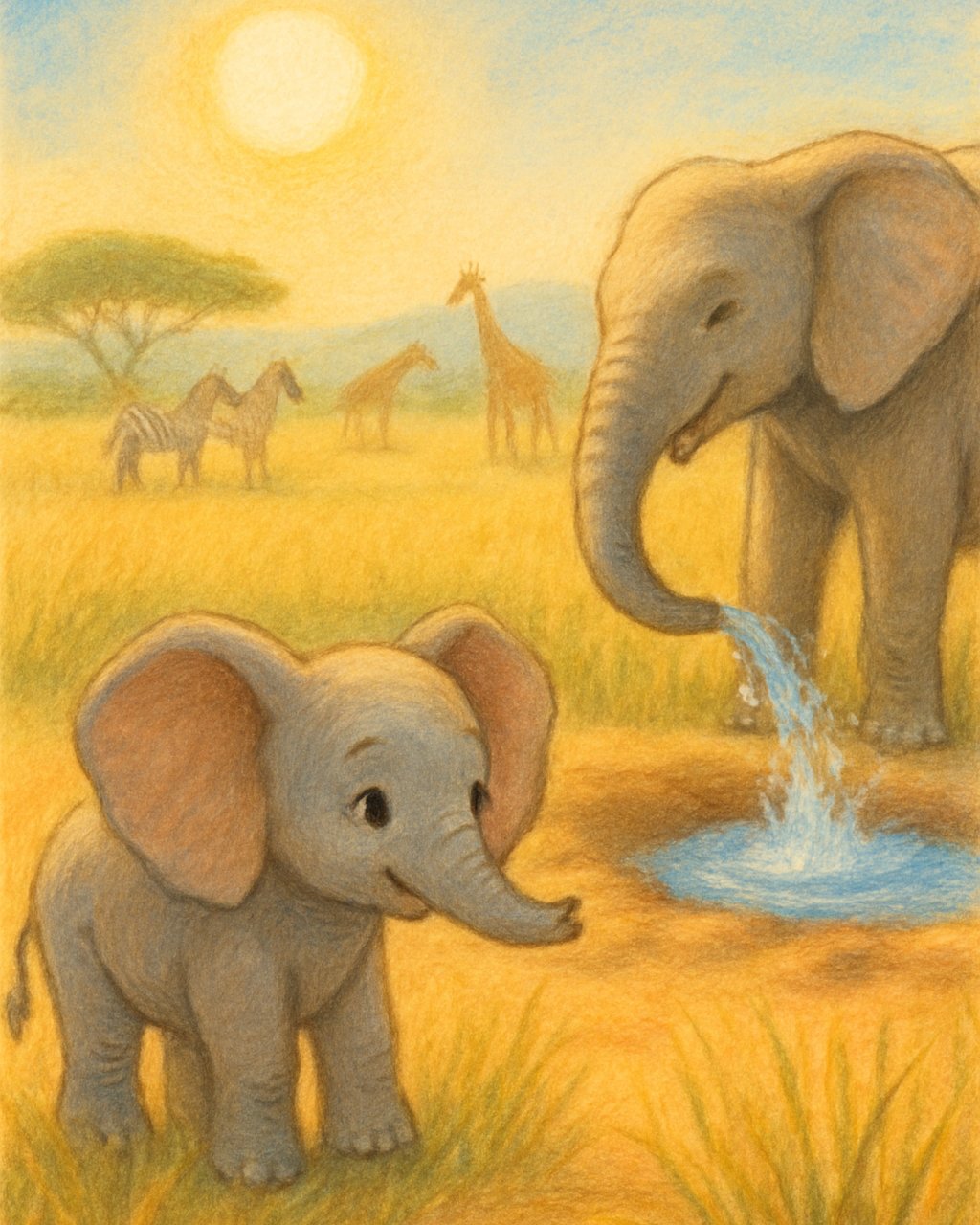 Der Elefant und die Suche nach dem Wasserloch