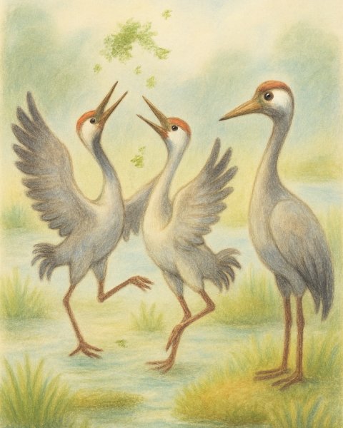 Wenn Kraniche tanzen